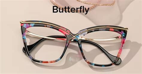 butterfly shape eyeglass frames